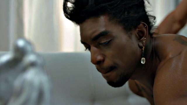 Ethnic Black bottom plowed by his BF in home anal sex