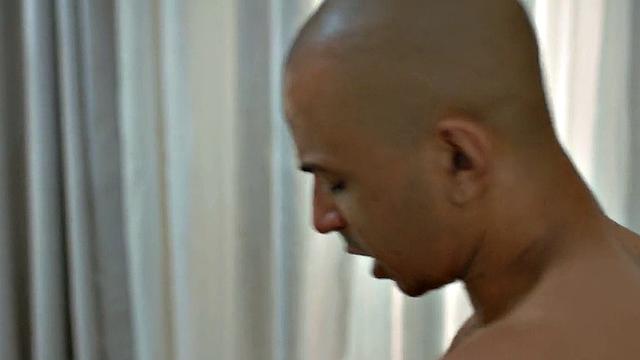 Ethnic Black bottom plowed by his BF in home anal sex