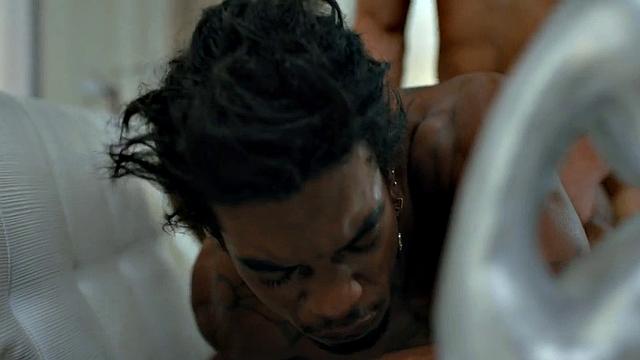 Ethnic Black bottom plowed by his BF in home anal sex