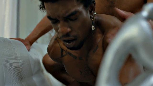 Ethnic Black bottom plowed by his BF in home anal sex