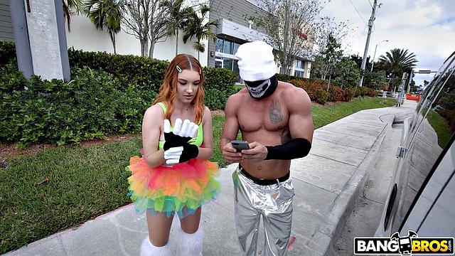 Raver Opal Gets On Bus To Fuck