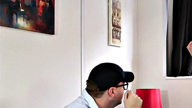 A British submissive boyfriend get dominated and wanked by his kinky micro dick femdom mistress