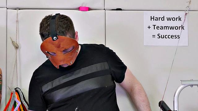 Throat submissive succumbs to dom