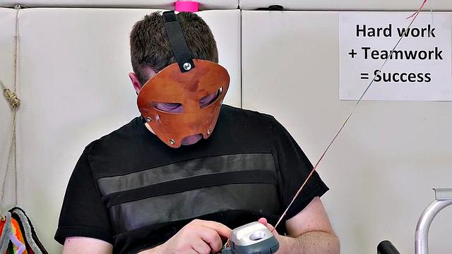 Throat submissive succumbs to dom