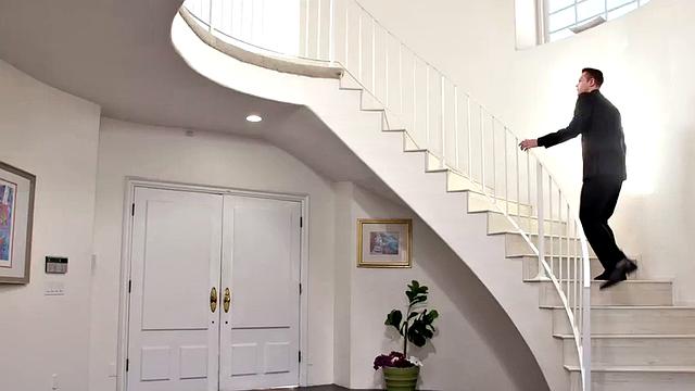 Classy Trans babe in stockings by her lover