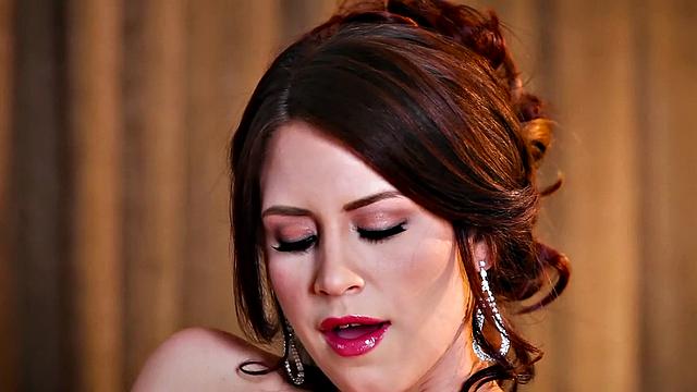 I'm All You Need: A bald-haired babe with high heels and lingerie fingerbangs her brown hair-covered pussy