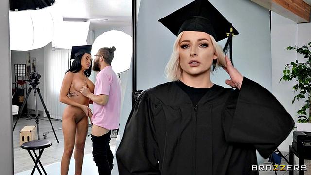 Graduating Tits Up Close