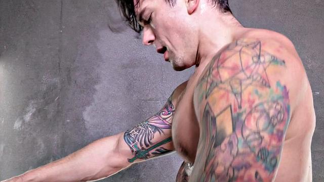 Cocksucking jock rimmed and raw breeded by stud for cum