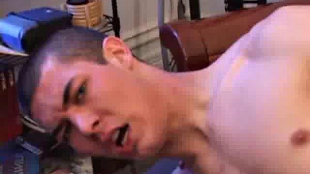 Chris and Brennan take turns on a thick cock and act like it's their favorite sport