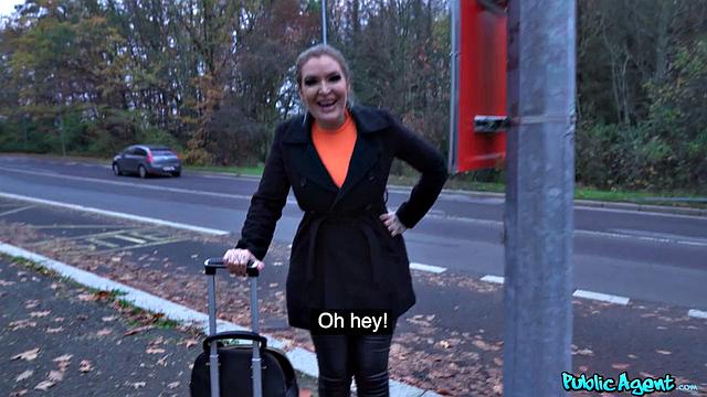 Tight Leather Trousers and Big Tits