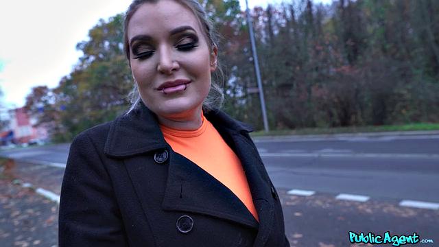 Tight Leather Trousers and Big Tits