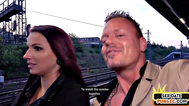 Pulled big ass bitch doggystyled outdoors