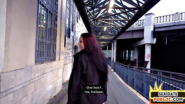 Pulled big ass bitch doggystyled outdoors