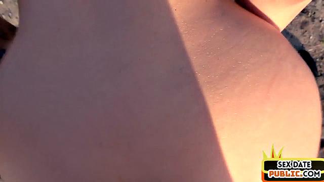 Pulled big ass bitch doggystyled outdoors