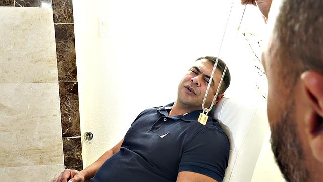 Mesmerized IR hunk barebacked by black doctor