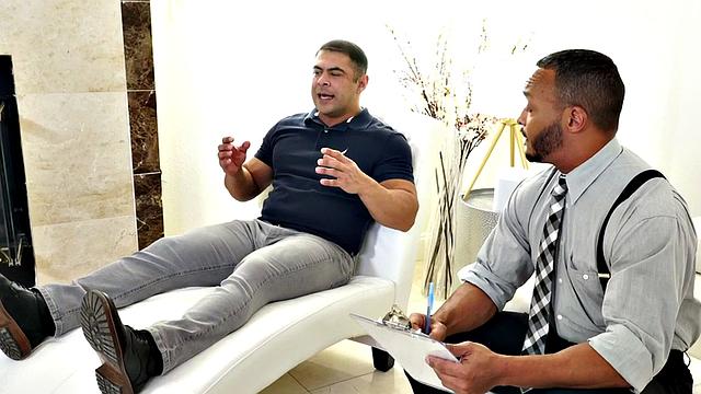 Mesmerized IR hunk barebacked by black doctor