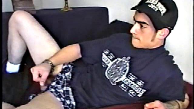 This straight BMX biker has a certain edginess that heightens the intensity of his very physical jacking off. After Nicoya has been stroking his meat he suddenly, and unexpectedly, produces a good-sized dildo.