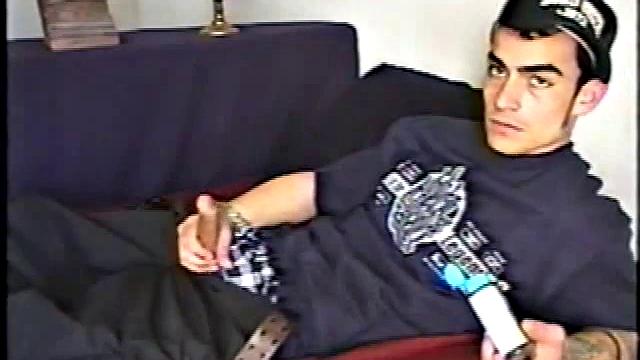 This straight BMX biker has a certain edginess that heightens the intensity of his very physical jacking off. After Nicoya has been stroking his meat he suddenly, and unexpectedly, produces a good-sized dildo.