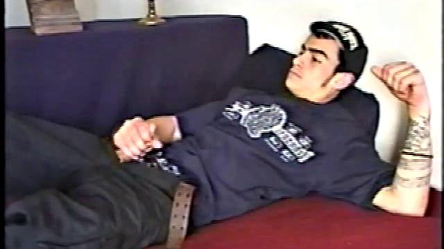 This straight BMX biker has a certain edginess that heightens the intensity of his very physical jacking off. After Nicoya has been stroking his meat he suddenly, and unexpectedly, produces a good-sized dildo.