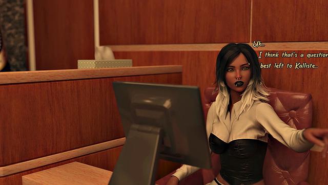 Futa3dX - Courthouse Futa Drama Turns To Hot JUICY Threesome