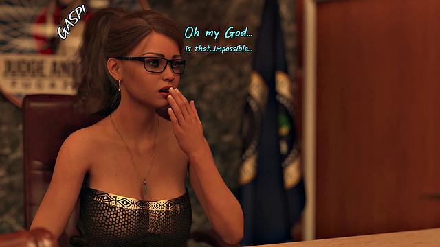 Futa3dX - Courthouse Futa Drama Turns To Hot JUICY Threesome