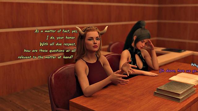 Futa3dX - Courthouse Futa Drama Turns To Hot JUICY Threesome