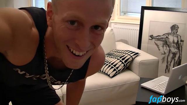 Blonde Babe Denis Masturbates - Denis Reed