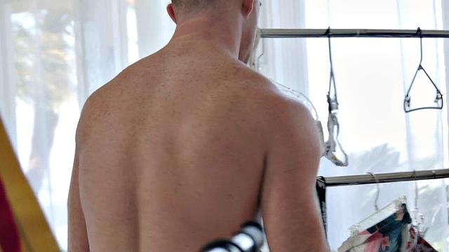 Black jock pounding lover's ass after asslicking