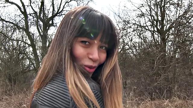 Watch this Russian MILF get her pussy creampied in POV masturbation