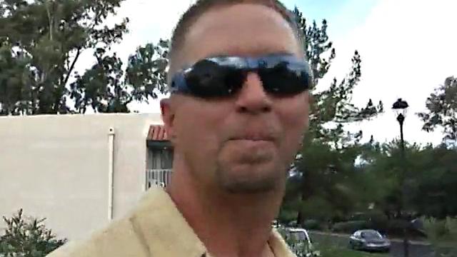 Fat Brunette Sizes Up Cock