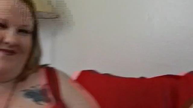 Fat Brunette Sizes Up Cock