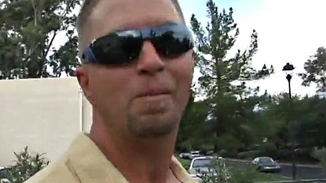 Fat Brunette Sizes Up Cock