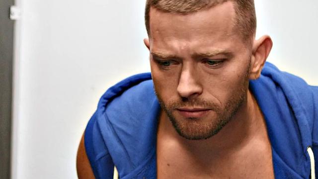 Manly jocks fuck each other in toilet gloryhole