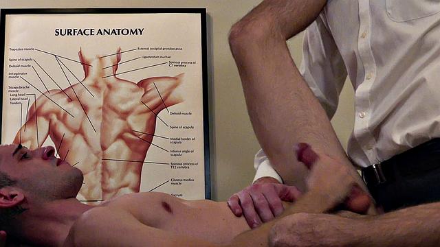 Skinny twink bareback drilled by doctor in clinic