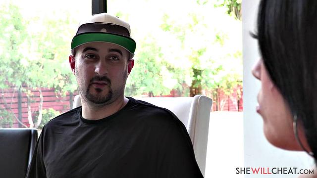 Kristina Rose cheats with handsome black masseur