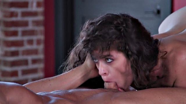 Cute sinful babe fucked on massage table