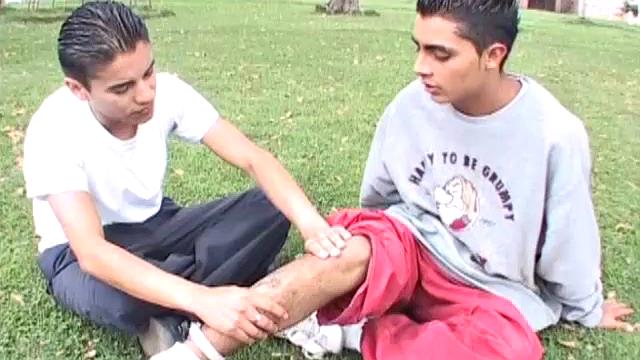 Xavier hooks up with Marcos at the park and makes it clear he wants to do more than exercise. Latin boys head for some privacy and soon the two are naked and sucking on each other's.