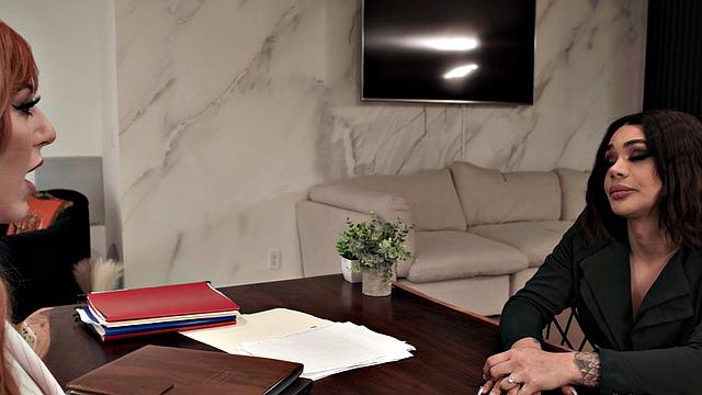 TRANSFIXED - Gorgeous Eva Maxim Fucks Her Hot Stepmom-In-Law Lauren Phillips & Cums On Her Tits