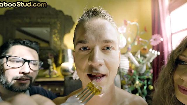 Taboo jock rimmed and fucked by stepbrother in anal