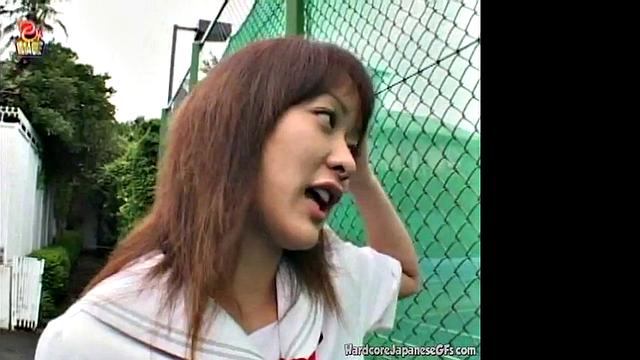 School girl with natural tits fucked by boyfriend