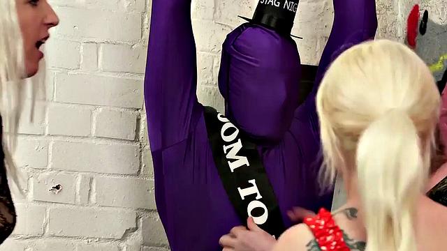 Blonde CFNM Goddesses Get Wild with Dicks in Threesome Sex