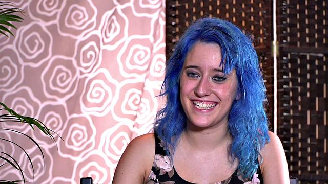 Colored hair babe publicly humiliated and tormented by lezdom