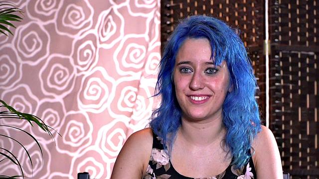 Colored hair babe publicly humiliated and tormented by lezdom