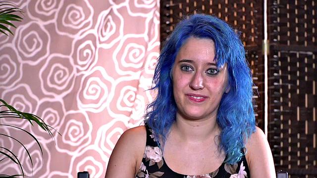 Colored hair babe publicly humiliated and tormented by lezdom