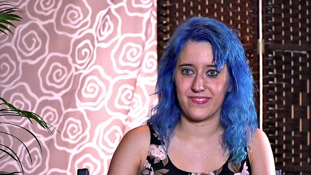 Colored hair babe publicly humiliated and tormented by lezdom