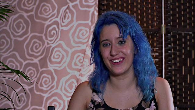 Colored hair babe publicly humiliated and tormented by lezdom