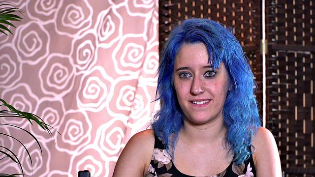 Colored hair babe publicly humiliated and tormented by lezdom