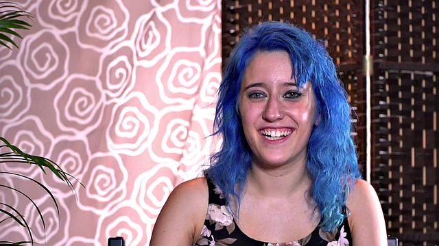 Colored hair babe publicly humiliated and tormented by lezdom