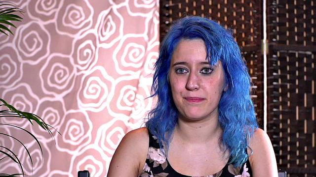 Colored hair babe publicly humiliated and tormented by lezdom