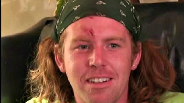 Not 10 minutes before I picked up this guy in downtown Atlanta, several guys stole his beer and beat him up, which explains the scrapes and bruises. Josh is 24 years old, 5' 4", and 150 pounds, and makes his living as a painter.